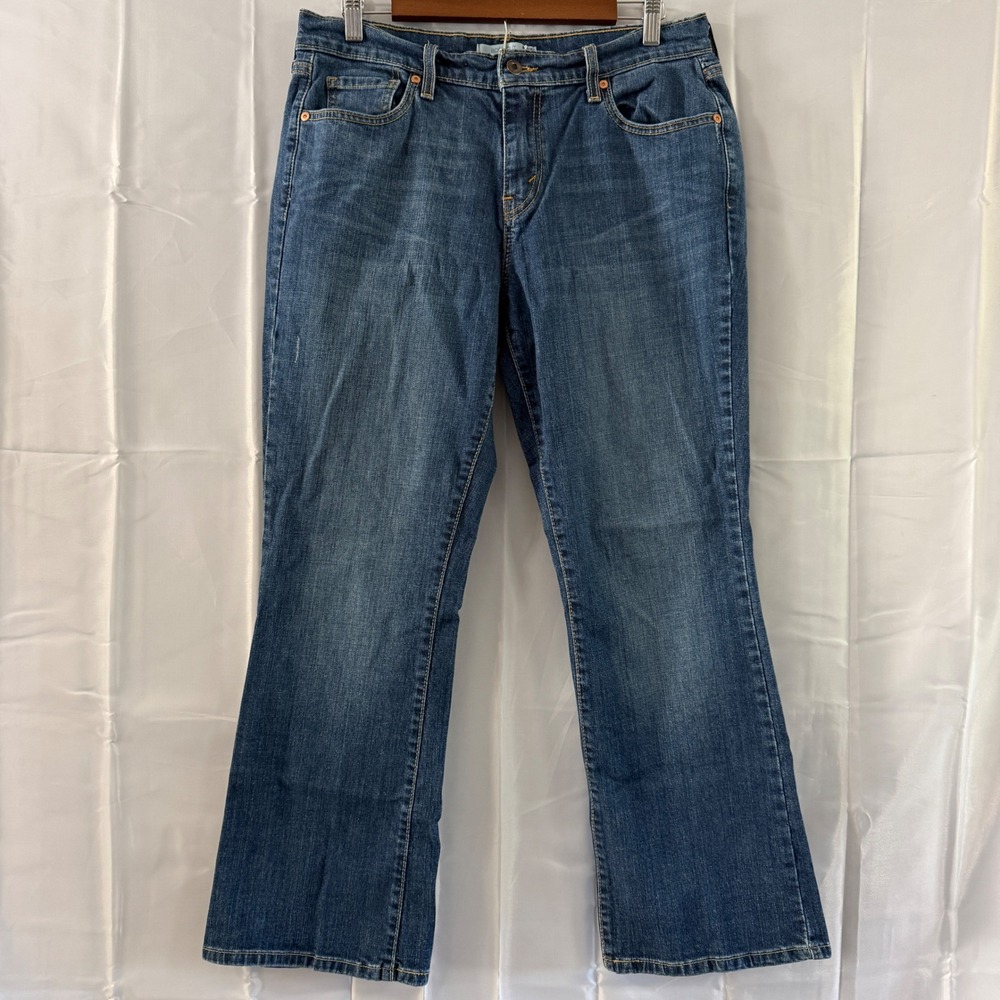 Levis 515 Bootcut Jeans Womens med Wash Blue Mid Rise Stretch 12‎ SC 32x29
